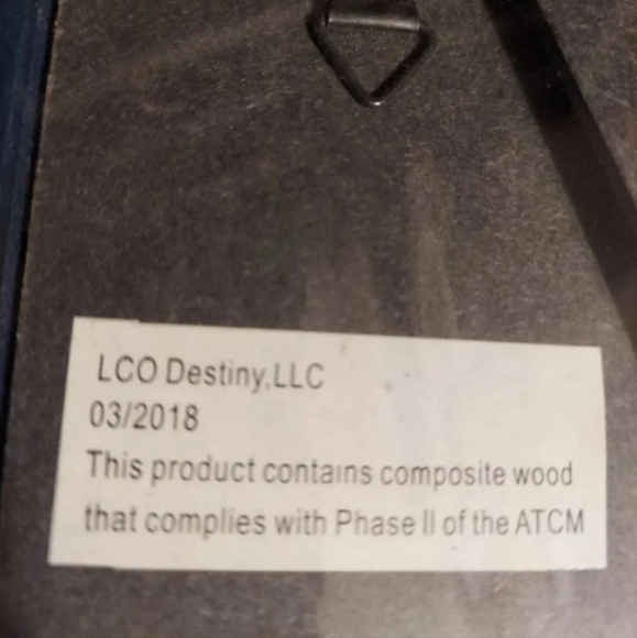 SET OF 2 NAVY WOOD FRAMES 8.5 x 6.5 FRAME FITS 5 x 7 PHOTOS BNWT 2018 - Picture 3 of 4